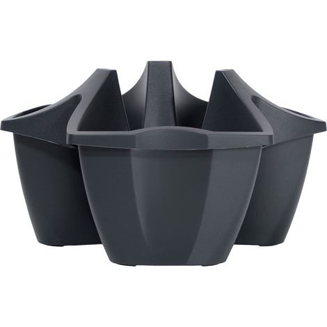 Prosperplast Blumenkasten CROWN Anthrazit 48 cm (1/5)