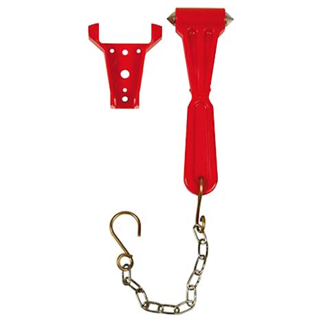 Marteau avec support et chaînette pour coffret sous verre dormant – Pour bois dur – Usage professionnel – Thermador