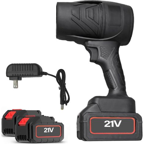 Souffleurs Pour L'Entretien De Pelouse Ventilateur Électrique Portable Sans Souffleur De Feuilles À Batterie Pour Nettoyage De Cour, Terrasse, Neige, Jardin, Aménagement Paysager, Exté (1/5)