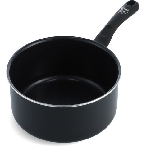 faitout, 16 cm/1, 6 L, sans PFAS, compatible induction, résiste au four jusqu’à 160˚C, compatible lave-vaisselle, noir (1/5)