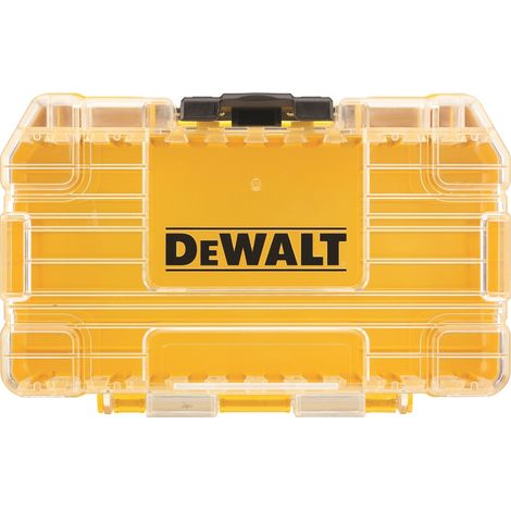 DEWALT Kleiner TOUGHCASE™ Koffer inkl. Schüttbox und Halterungen für 25mm und 57mm Schrauberbits, leer zum Nachfüllen DT70801-QZ