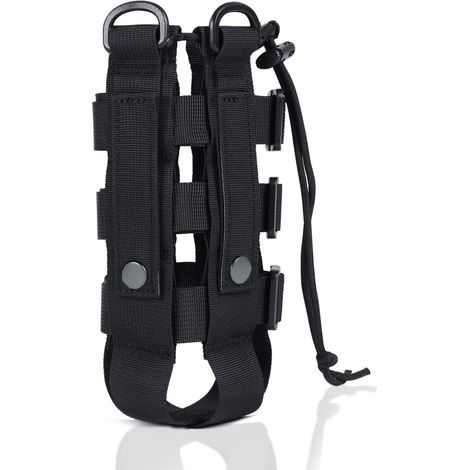 Porte-bouteille tactique en nylon 1000D pour l'armée, le camping et la randonnée - Porte-bouteille robuste avec système Molle (1/5)