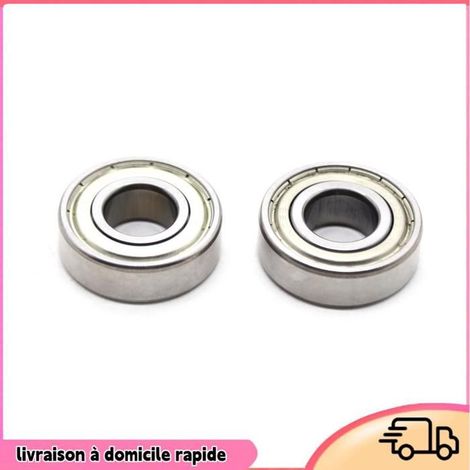 Dilwe roulement 6202Z Une Paire de Roulements 6202Z à Double Joint Latéral, Roulement à Billes à Gorge auto outillage Argent