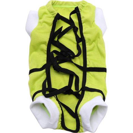 Gilet De Récupération Chirurgicale En Coton Pour Chien Et Chat - Protection Post-Opératoire Respirante Avec Boutons Pression - Taille S À Xl (1/5)