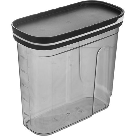 Contenedor para productos a granel con dispensador, gris, 1,8 l (1/5)