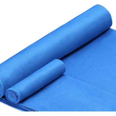 Serviette rafraîchissante en microfibre à séchage rapide, douce et confortable, idéale pour la natation, le fitness, le sport, la plage et autres occasions. Bleu royal