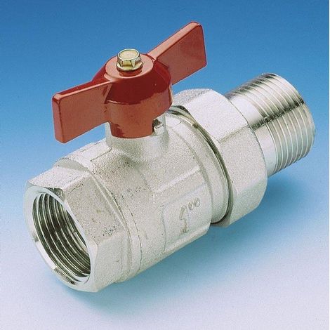 Wavin Tigris vanne à bille 1 pour distributeur chrome (1/2)
