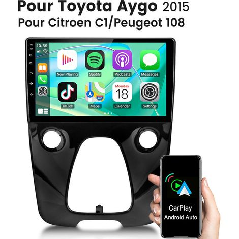10 pouces Carplay Autoradio pour Toyota Citroen/Peugeot 108 système Linux JUNSUN (1/5)