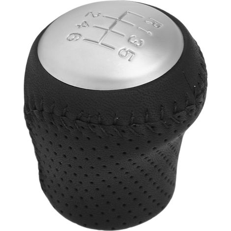 Levier de vitesse manuel pour Qashqai J10 et X-Trail 2006-2013, pommeau de changement de rapport en similicuir cousu, pièce de rechange auto, modèle surpiqué, intérieur véhicule (1/5)