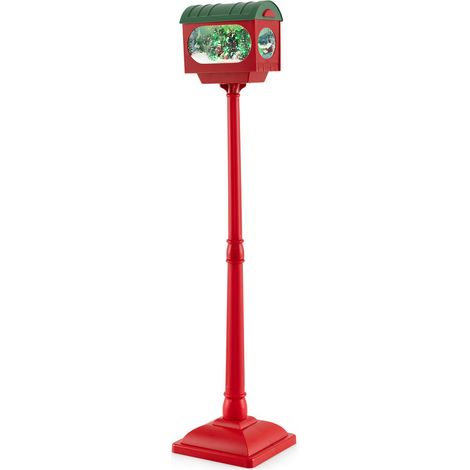Lampadaire de Noël activé par le son 150 cm avec lumières colorées - Rouge (1/5)