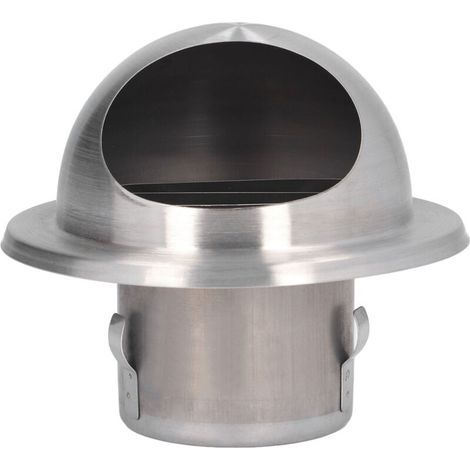 Extracteur Externe à Nez de Taureau Rond en Acier Inoxydable 304, évent Sphérique, Capuchon D'évent, Ouverture Décorative 60 Mm/2.4in (1/5)
