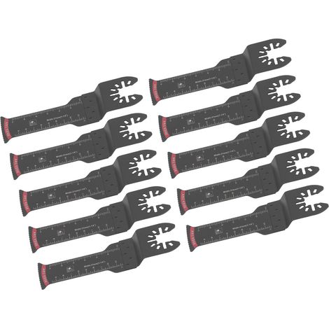 Lot de 10 lames de scie oscillantes pour métal, bois et plastique, outil universel de 31 mm (1,25 po) (1/5)