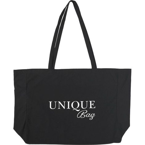 Borsa shopper nera Unique Bag con comodi manici (1/2)
