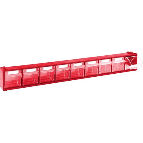 Cassettiera MADIA 1 - 9 cassetti - Rosso - Mobil Plastic