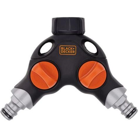 Black+Decker Schlauchverbinder 3/4" mit Wasserstopp (1/3)