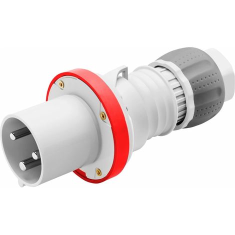 Gewiss SPINA HP - IP44/IP54 - 3P+N+T - 63A - 380-415V 50/60HZ - ROSSO - 6H - CONTATTI A VITE, GW61021H
