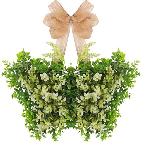 Frühlings-Schmetterlingskranz, kompakt, Ostern, Sommer, Hängedekoration (1/4)