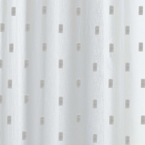 Voile en étamine et bâtonnet jacquard Gris clair 300 cm