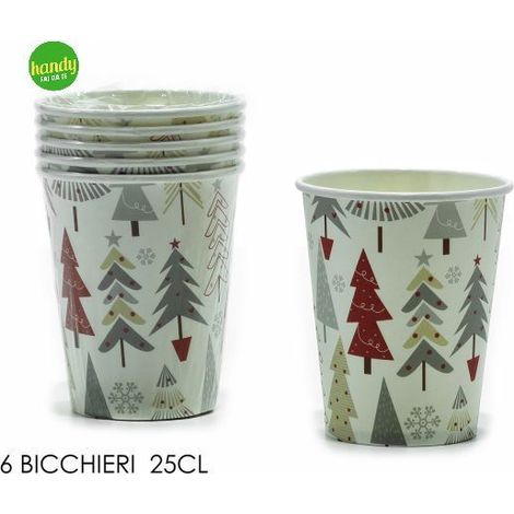 Set 6 bicchieri natalizi Handy 25 cl