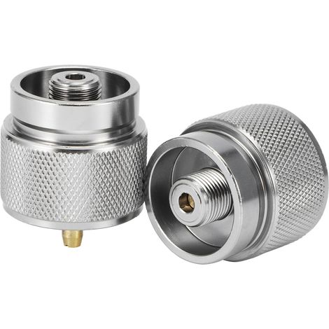 2 adaptateurs de valve de remplissage de gaz pour réchauds de camping plats G3/4 DN20 FNPT (1/5)