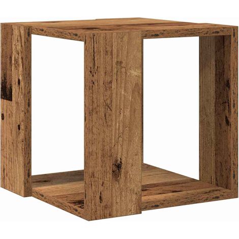 Maison Exclusive - Couchtisch Altholz 32 x 32 x 30 cm Holzwerksto