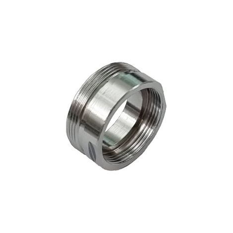 RACCORDO IN OTTONE CROMO 28M-24F- 28x1M - 24x1F- DH- pezzi 1