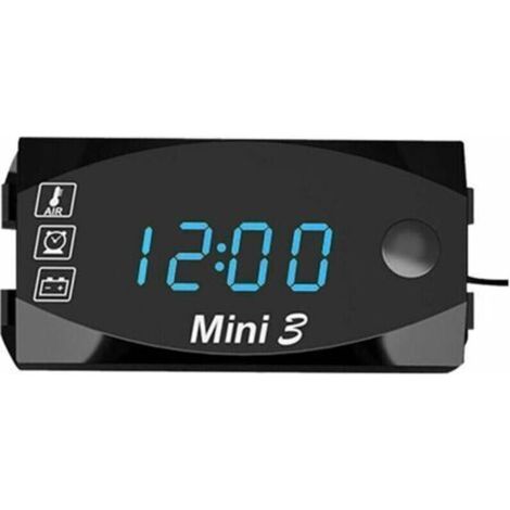 Compteur Moto Digital - Compteur Moto Universel, 6V-30V Moto Horloge Électronique Thermomètre Voltmètre IP67 Étanche À La Poussière Étanche Montre LED (1/4)