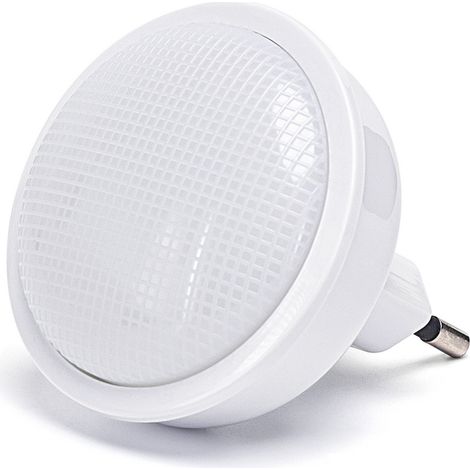 Lampada da notte a Led Rotonda da presa 0,3W con sensore Aigostar (1/4)