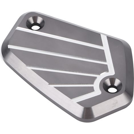 Bouchon de réservoir de liquide de frein avant avec protection en alliage d'aluminium, compatible avec Honda CB1000R 2019-2020 (titane) (1/5)