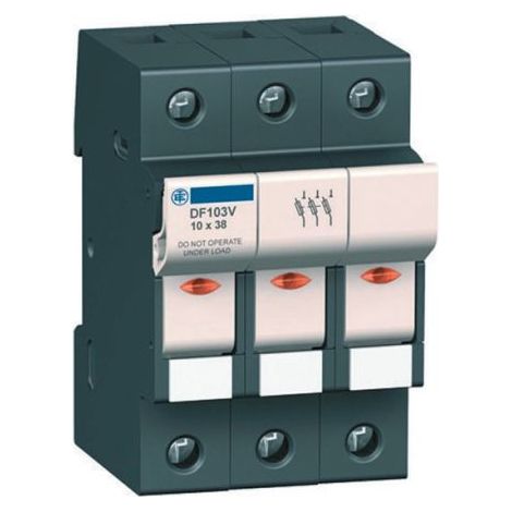 Porte-fusibles 3P+N 125A 22x58mm avec voyant de fusion - DF223NVC
