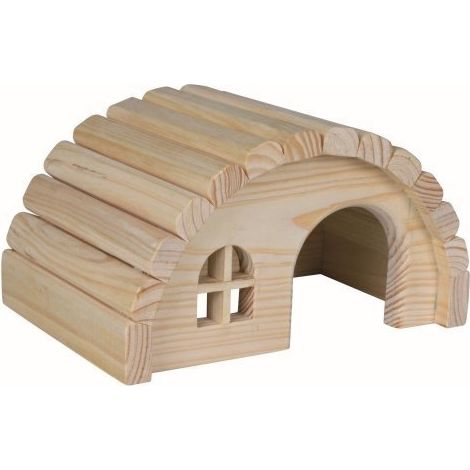 MAISONNETTE EN BOIS POUR HAMSTERS/SOURIS, 19 × 11 × 13 CM ZOO TX-61271