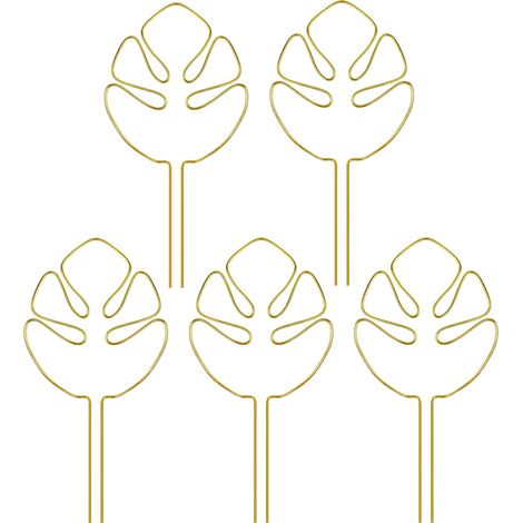 Set di 5 supporti per steli di piante - Stabilizzatori e clip di supporto, design unico per piante rampicanti, set di clip in bambù a forma di guscio di tartaruga, supporto ideale per una crescita ott