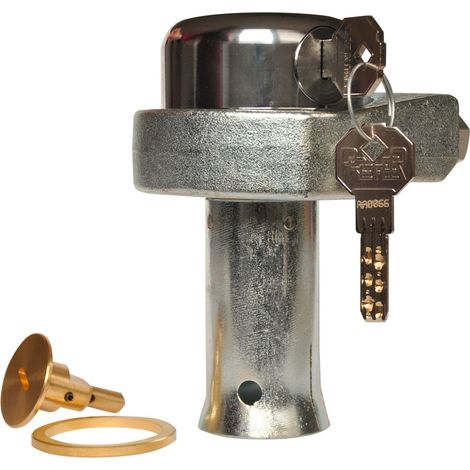 Lucchetto a campana prefer wl 10 in acciaio con 2 chiavi profilo europeo ed accessori - Salone (1/2)