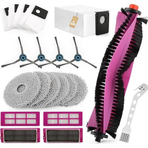20-teiliges Ersatzzubehör-Set für Eureka J15 Pro Ultra Roboter-Staubsauger mit 1 Hauptbürste, 4 Seitenbürsten, 6 Seitenbürsten (1/4)