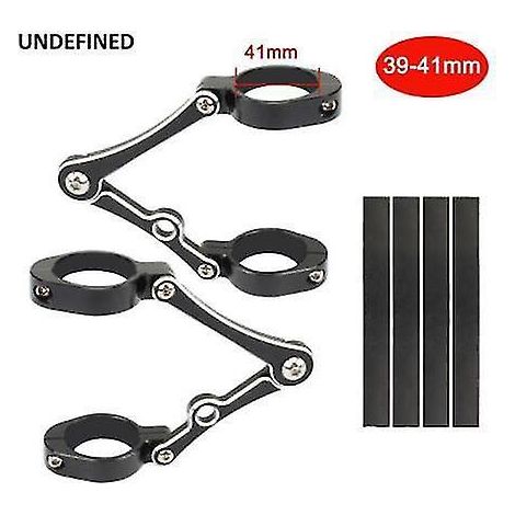Support de fixation pour phare de moto, collier de serrage 37 mm, 41 mm, 49 mm, 54 mm, pour tube de fourche, universel pour Harley Dyna, Chopper, Bobber 39-41 mm, noir découpé (1/5)