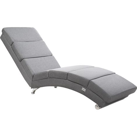 Chaiselongue, Grau, ergonomisch, Tragkraft 180 kg