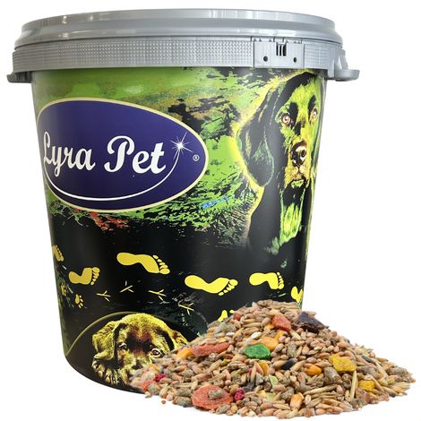 10 kg de nourriture pour lapin Lyra Pet® dans un bac de 30 L