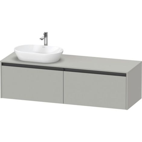 Duravit Ketho.2 Konsolenwaschtischunterbau, Beckenausschnitt (1/2)