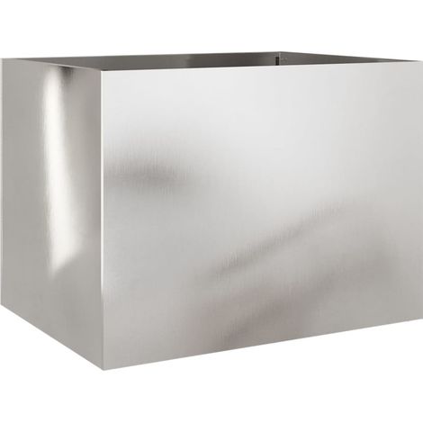 Maison Exclusive - Pflanzkübel Silbern 62x47x46 cm Edelstahl