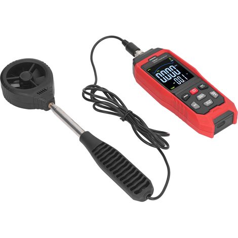 TA642C Anémomètre numérique portable, testeur de débit d'air avec mesure de vitesse du vent, appareil manuel de poche (sans pile) (1/5)