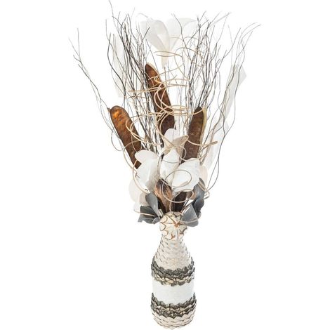 Kunstblumenarrangement - Weidenvase - H50 cm