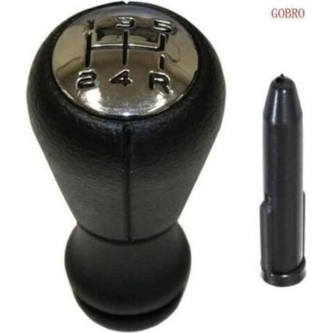 QZ - Pomello del cambio + cono della leva del cambio per Peugeot 106 206 306 406 806 107 207 307 407 607 807 108 208 308 408 508 3008 Partner