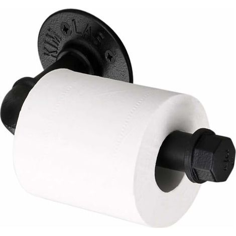 Ciel-Support mural pour papier de toilette - Style vintage et industriel - Accessoire de salle de bain (1/5)