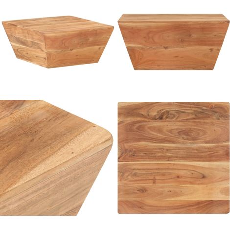 Couchtisch V-Form 66x66x30 cm Akazie Massivholz - Holz Couchtisch - Wohnzimmertisch - Akzente Tisch - Esszimmertisch - Kaffeesettisch - Home & Living (1/5)