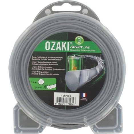 Bl铆ster hilo nailon tubo redondo polea 2,4mm OZAKI ENERGY line (15m)