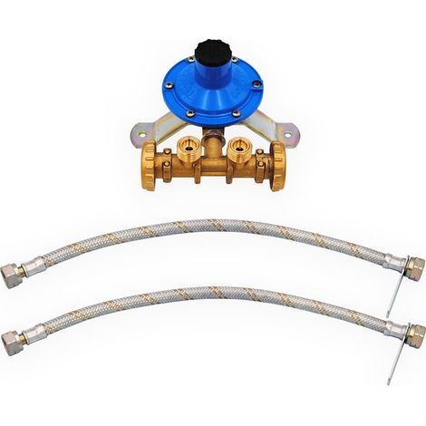 Kit minicentralina Tecnogas per 2 bombole, dotata di flessibili, portata 4 kg 000000E6710 (1/5)