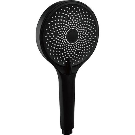 Pommeau de douche à main large avec jet de douche premium amovible - Noir (1/4)