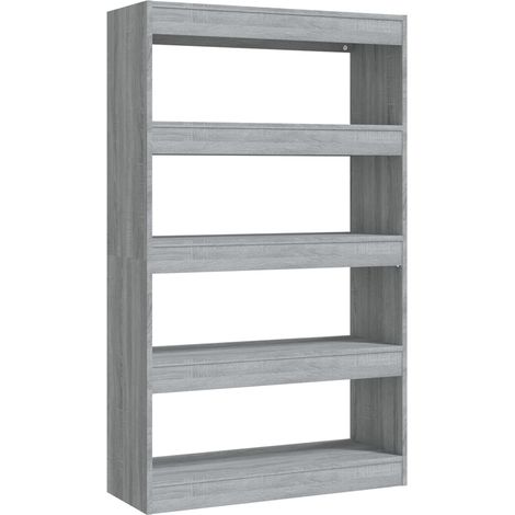 Maison Exclusive - Bücherregal/Raumteiler Grau Sonoma 80x30x135 c