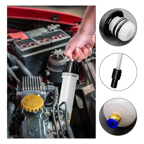 Pompe à Essence Manuelle, extracteur d'huile Manuel pour Voitures et Motos - Comprend Un Tuyau de 1 m pour Les vidanges d'huile, de Liquide de Refroidissement et de Carburant (1/3)