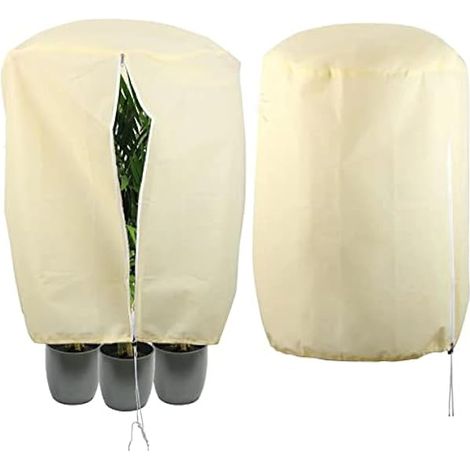 120x120x180 cm 80g/m²Winterschutz für Kübelpflanzen Pflanzen, Frostschutz Pflanzen Winter Jutesack Pflanzenabdeckung Pflanzenhauben für Olivenbaum Palmen (1/5)